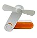 GREENIC Handheld Fan, Rechargeable Personal Fan for Home, Office and Travel, 2 Speeds Pocket Fan Orange