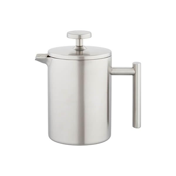 Stellar Double Wall Matt Stainless Steel Cafetiere – 300ml Stainless Steel Insulated French Press Coffee Maker