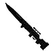 Whetstone Cutlery Sniper Rifle Style Folding Knife, Black