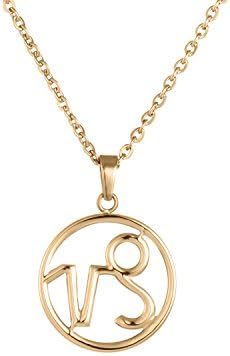 zindov Zodiac Sign Capricorn Round Pendant Necklace in 316L Stainless Steel, Jewelry Gift