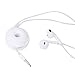 LENTION Earphone Holder / Headphone Keeper / Cable Turtle Organizer / Winder Case for iPhone, iPod, Samsung, Sony, MP4, Earbud And More (White)