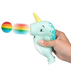 Hog Wild Narwhal Popper Toy - Shoot Foam Balls Up