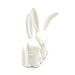 OYLZ Ceramic Rabbit Bunny Jewelry Ring Holder,Engagement Ring and Wedding Ring Holder Stand Display