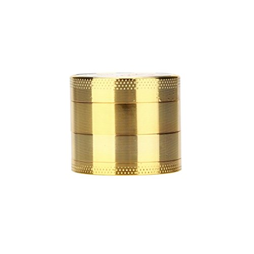 Chartsea Tobacco Herb Spice Grinder Herbal Alloy Smoke Metal Crusher NEW (Gold)