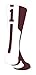 TCK Player Id Maroon/White Number Crew Sock (#1 - Single Sock, Small)