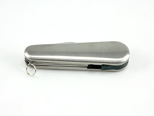 Skyway Golf All-in-One Multi Tool Stainless Steel with Beltloop Pouch Divot Repair Ball Marker - Engravable - Thumbnail 4