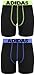 adidas Youth Kids-Boy's Boy's Sport Performance Climalite® Midway Underwear (2-Pack), Black/Solar Yelow Black/Hi Res Blue, X-LARGE