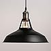 B2ocled Pendant Light, Industrial Retro Pendant Lights Fixtures with E26/E27 Based, Barn Hanging Pendant Lighting for Kitchen Island Farmhouse Living Room Barn, Blcak Metal Vintage Style