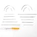 AIEX Home Hand Sewing Needle Kit for Upholstery Furniture Carpet Leather Repair Sewing Tools (2 Sets/14pcs)