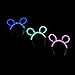Fun Central - 6 Pack - Glow In The Dark Bunny Ears Headband | Assorted Colors | Mardi Gras Accessories for Women and Girls Men and Boys Party Favors Bunny Costume Glow Party Raves EDM Concerts