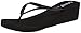 Reef Women's Krystal Star Sandal, Black/Black, 8 M US