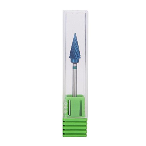 Wondere 1PC Nano Coated Carbide Nail Drill Bit Professional Acrylic/Gel Removal Polishing Tools for Nail Art,High Strength and Durability (Blue) - Thumbnail 4