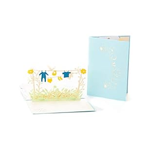 IOC Baby Announcement Pop Up Card – Baby Shower announcements for husband, Baby Reveal Invitations, Tell Parents I’m…