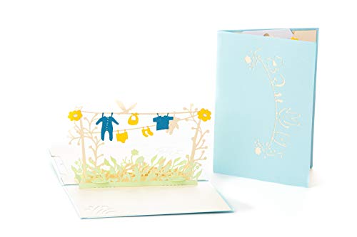 IOC Baby Announcement Pop Up Card – Baby Shower announcements for husband, Baby Reveal Invitations, Tell Parents I’m…