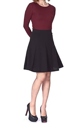 Dani's Choice Casual to Formal Stretch Gored Flared Trumpet Mermaid Knee Length Skirt