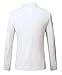 MOGU Mens 3 Piece White Dress Suit Set Size 32 Blazer with 30 Waist Pants