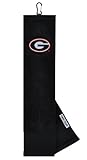 Team Effort Georgia Bulldogs Face/Club Embroidered Towel