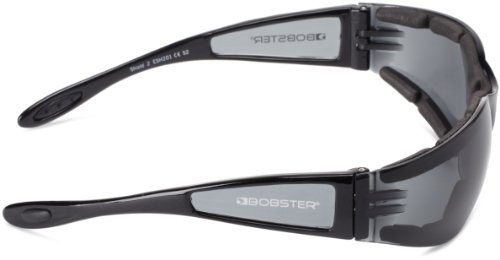 Bobster Shield Sport Sunglasses,Black Frame/Smoked Lens,one size