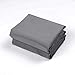 FLXXIE Microfiber Standard Pillow Shams Set of 2, Fade, Wrinkle and Shrinkage Resistant Soft Pillow Covers with Envelope Closure Euro Sham Covers (Dark Grey, 20x26 Inches)