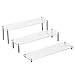 MyGift 3-Tier Rectangular Clear Acrylic Server Cupcake Dessert Display Stand Riser