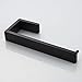 JunSun Rectangular Towel Holder Stainless Steel Contemporary Towel Ring Hand Towel Rail Bathroom Hardware Modern Design Hand Towel Hanger Short Towel Bar Bathroom Accessories Wall Mounted Matte Black