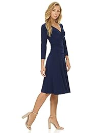 Rekucci - Vestido corto de manga 3 4 para mujer