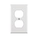 Outlet Covers Wall Plate Covers 4 Pack Wall Outlet Cover Duplex Outlet Cover 1 Outlet Cover 1-Gang Wallplate 1 Gang Wall Plate Electrical Outlet Covers Power Outlet Cover 4 Electrical Outlet - White