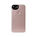 LuMee Two Selfie Phone Case, Rose Matte | LED Lighting, Variable Dimmer | Shock Absorption, Bumper Case | iPhone 8+ / iPhone 7+ / iPhone 6s+ / iPhone 6+
