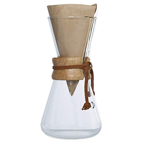 Chemex PourOver Glass Coffeemaker Classic Series 3Cup Exclusive Packaging The Home