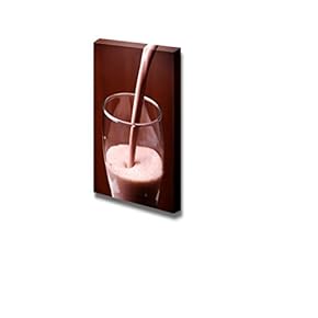 Canvas Prints Wall Art - Fresh Chocolate Milk Being Pored Out - 18" x 12"