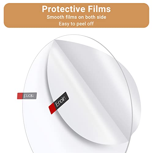 Enoin 2pcs 10 Inch Round Clear Acrylic Sheets Plexiglass Sheet - Want - View #2