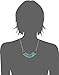 Lucky Brand Silver-Tone Bib Necklace with Turquoise-Color Beads, 19.5