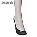 Walkon Women's 3 Pack Silky Feel Shoe Liner No-show Socks,Black,5.5~9