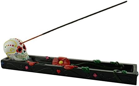 Spooky Halloween Incense Stick Holder | Mythical Fantasy Home Decorative Sculptures Incense Burner | Medieval and Gothic Gifts and Home Decor (Day of Dead)