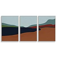3 Piece Framed Canvas Wall Art Abstract Mountain Canvas Prints Home Artwork Decoration for Living Room,Bedroom - 16