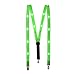 Glowseen Light up Glowing Clip on Adjustable Suspenders for Party Costume - Green