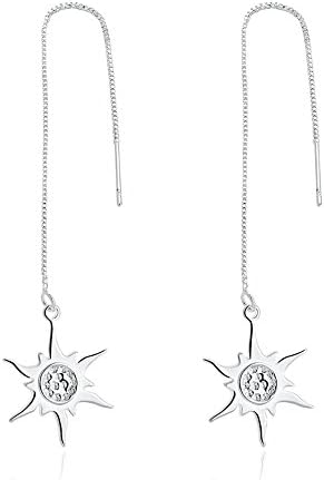 DazzlingShine 925 Silver Threader Drop Earrings Series (blazing sun)