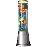 Wassersäulen Lampe, Wasserlampe, Dekolampe mit Kugeln, 3 Quallen und