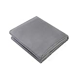 Hypnoser Premium Duvet Cover Pure Cotton Removable Cover for Weighted Blanket Inner Layer  (60''x80'' Dark Grey Duvet Cover Only)