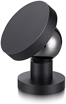 Magnetic Car Cell phone Mount Holder 360° rotation Stand Universal for Apple iPhone 7 6s 6 Plus SE 5s 5c iPad Mini Samsung Galaxy S7 S6 Edge S5 Note 7 5 4 3 LG Huawei GPS and More Mobiles (Black)