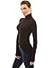 PattyBoutik Women's Turtleneck Wrap High-Low Hem Blouse