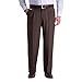 Haggar mens Big & Tall Premium Comfort Classic Fit Pleat Front Dress Pants, Dark Chocolate, 54W x 30L US