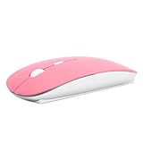 TopCase USB Optical Wireless Mouse for Macbook (pro, air) and All Laptop + TopCase Mouse Pad (Pink)