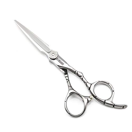 6" Hair Shears Professional Hair Scissors Japan 440C Barber Shears Hairdressing Scissors Sword Blade Non-slip handle Fashion style KINSARO