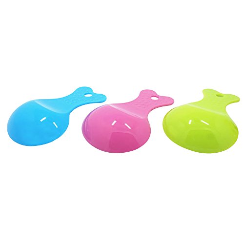 51Panda Pet Food Scoop, 6 Pcs Plastic Candy Color Small 1/2-Cup Spoon for Dogs and Cats Food (Color Random)