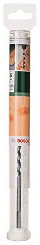 Bosch 2609255231 Wood Auger Drill Bit with Self-Cutting Threaded Point/ Diameter 6mm