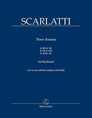 Domenico Scarlatti: 3 Sonatas Amaj K323, Fmaj K378, Emaj K162: Piano: