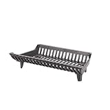 HY-C Liberty Foundry G22-BX Heavy-Duty Cast Iron Franklin Style Fireplace Grate, 22" Front W x 12" D x 6" H (2" Leg Height)