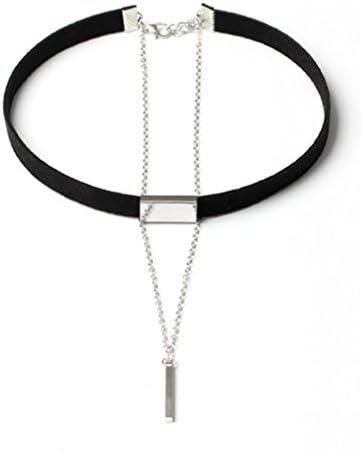 DARLING HER Velvet Choker Necklace Gold-Color Chain Chokers Necklace For Women Collares Silver Plated