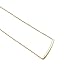 Honeycat Curved Tube Bar Necklace in 18k Gold Plate | Minimalist, Delicate Jewelry (Gold)